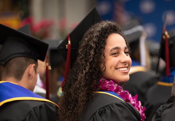 Student at Commencement